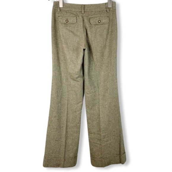 Elevenses Anthropologie Silk wool Blend Trousers Pants - Picture 2 of 3